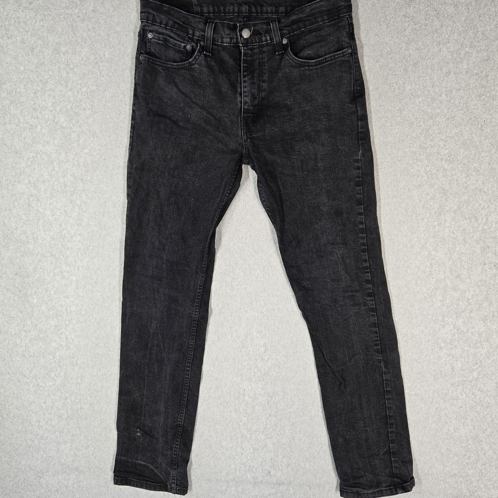 Levi's 511 Men Jeans 34X34 Black Denim Slim Fit 31" Inseam